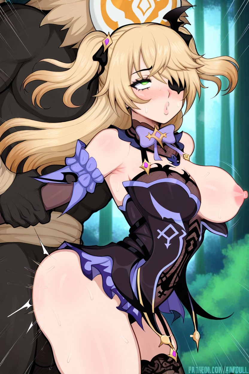 Fischl From Genshin Impact, Huge Cock, Big Breasts Hentai AI Porn