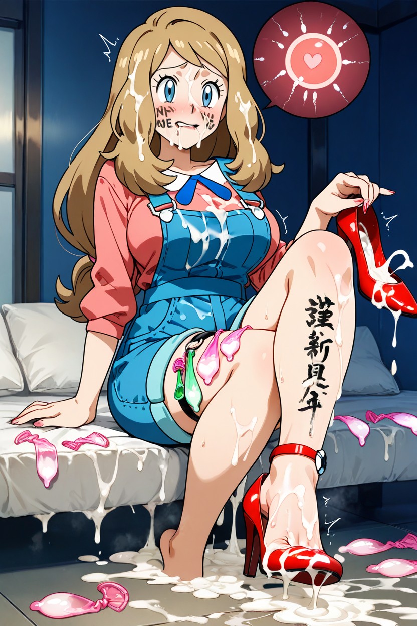 Footjob, Heel Raised, Cum Everywhere Hentai AI Porn