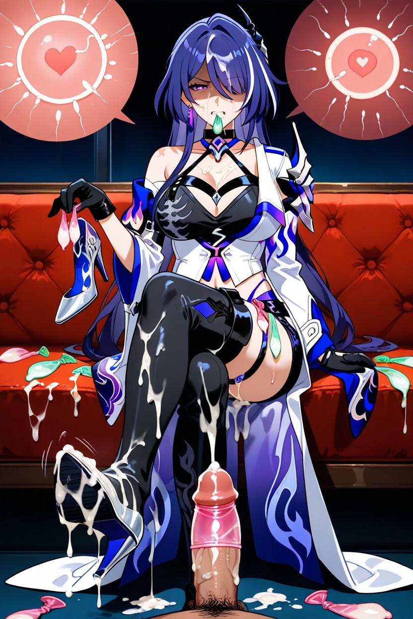 Semen Soaked High Heels, Swallowing Semen, Cum Everywhere Hentai AI Porn