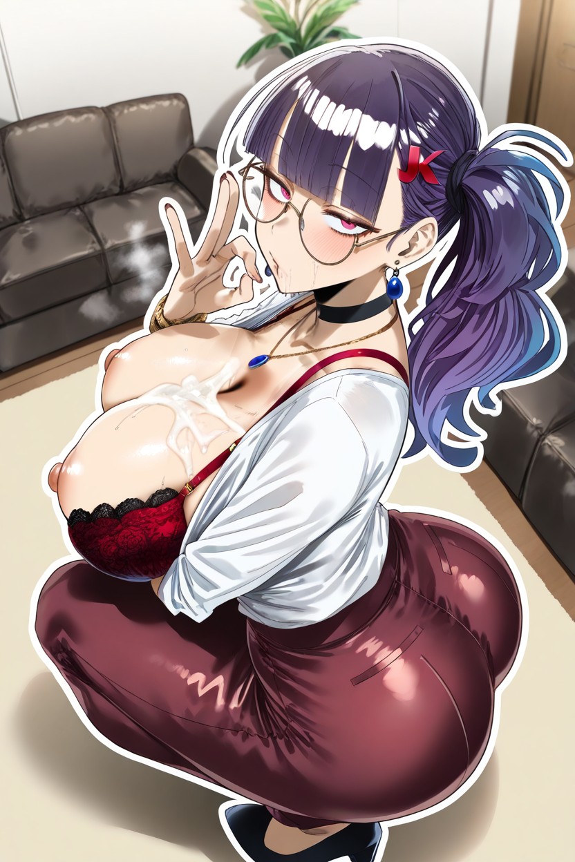 Extremely Large Ass, Perfect Anatomy, Beautiful Bra Hentai AI Porn