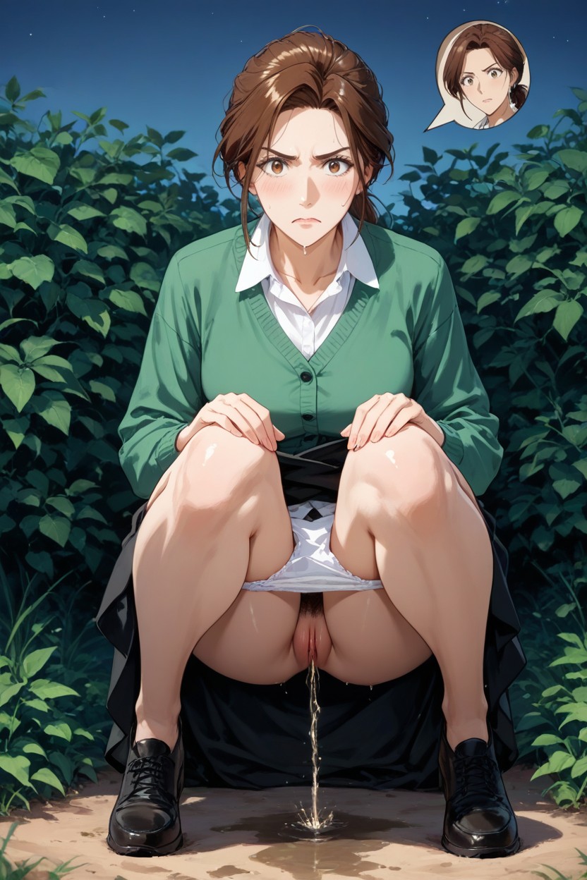 Hands On Knees, Shiny, Clay Ground Hentai AI Porn