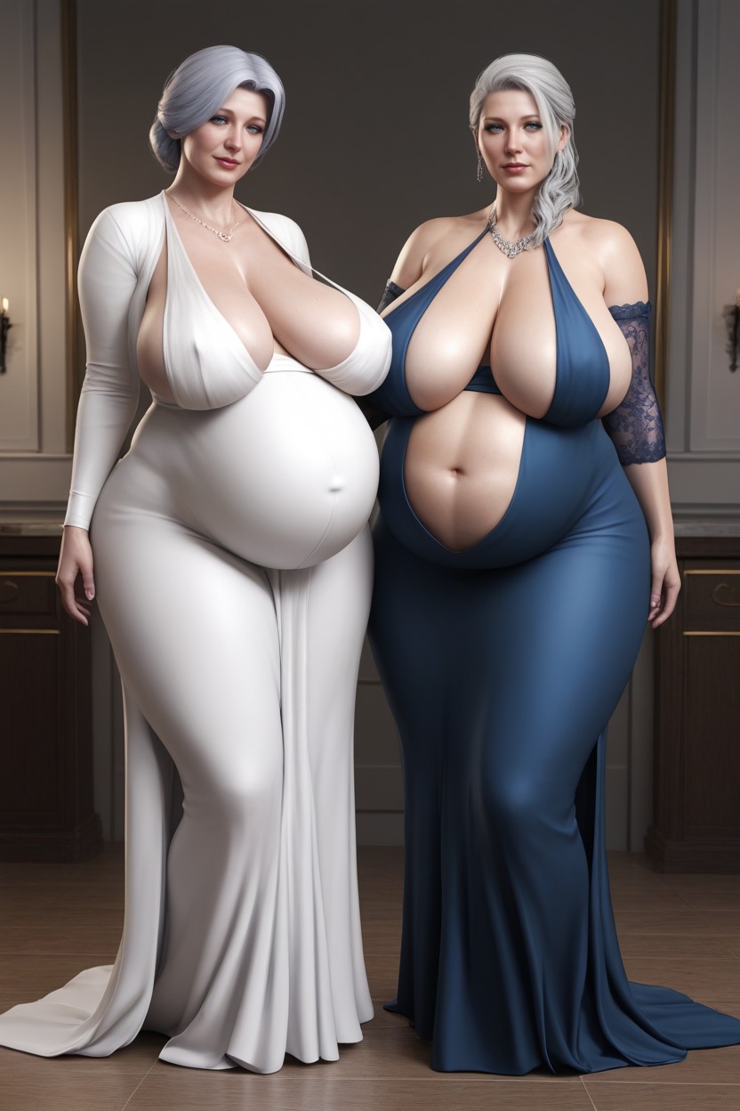 Thick, 50+, Silver Hair Hentai AI Porn