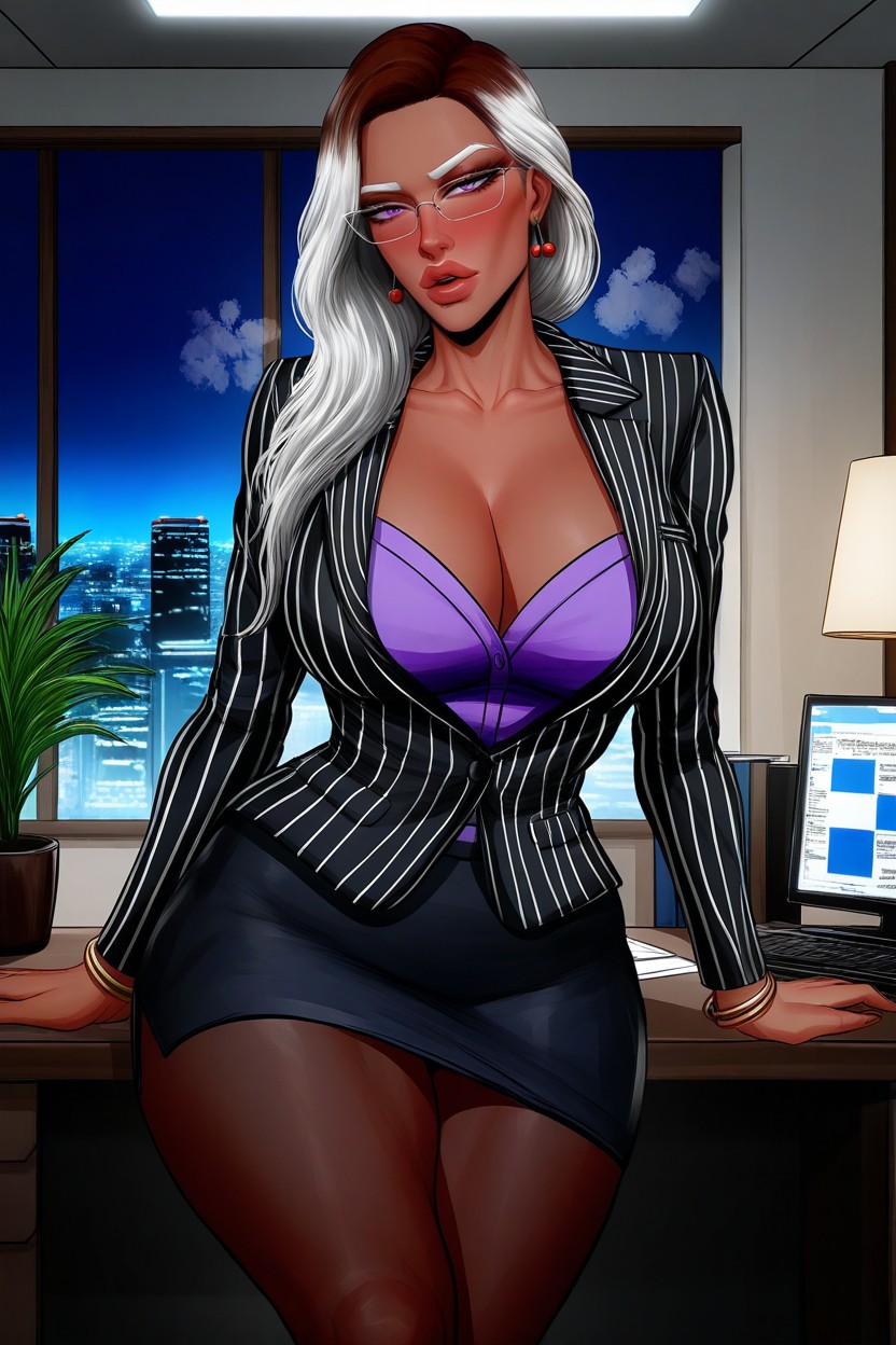 Ultra Detailed, Purple Eyes, Bokeh Hentai IA