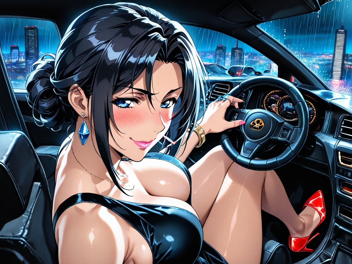 Tanned Skin, Chichi, Bible Black Official Art Style Hentai AI Porn