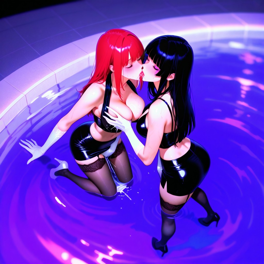 White Long Gloves, High Heels, Medium Ass Hentai IA