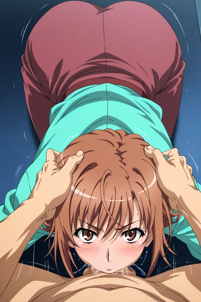 Man Is Holding Women Head, On Top, Fukiyoseseiri From Toaru Majutsu No Index Hentai AI Porn