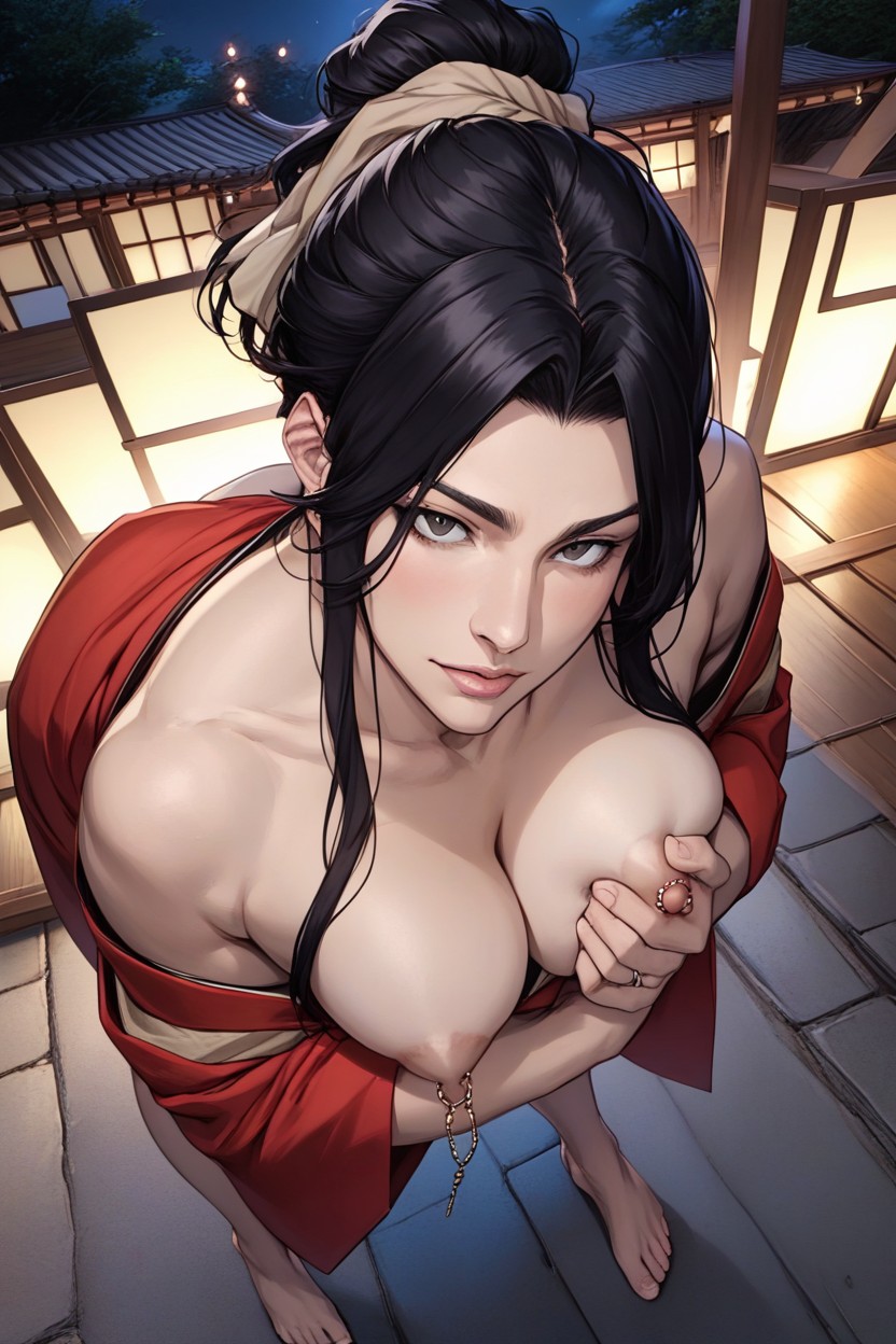 Nanao From Bleach, Explicit Hairstyle Override, Barefoot Hentai IA