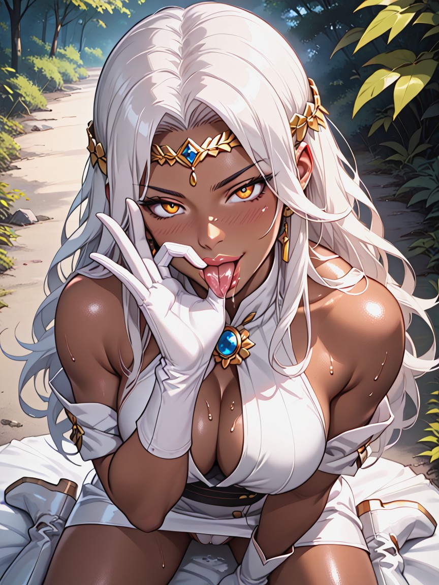 Fellatio Gesture, Full Lips, Forest Hentai AI Porn