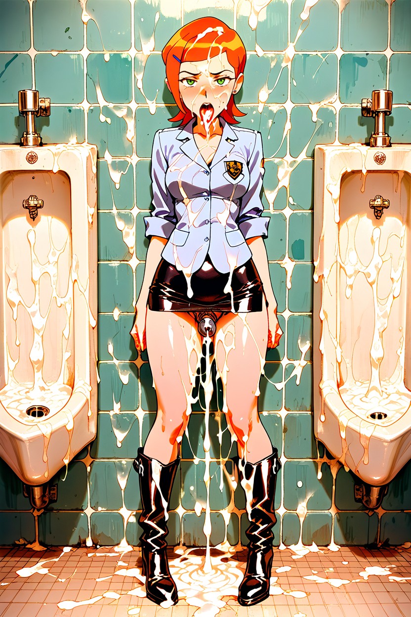 No Underwear, Chemise De Bureau, Apparel Bukkake Porno IA Hentai