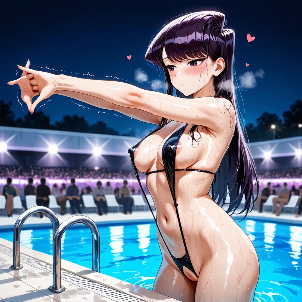 Bokeh, Bored Woman, Hard Nipple Hentai AI Porn
