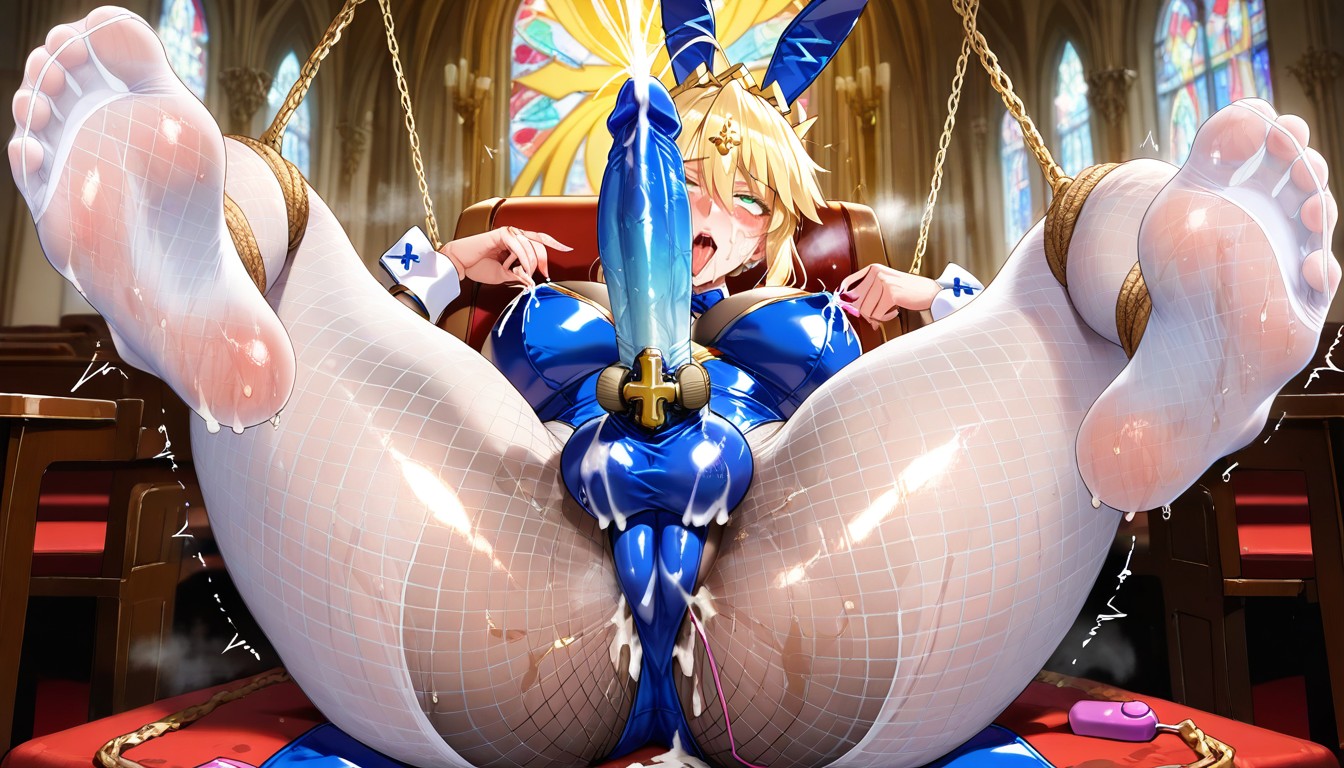 Intense Messy Orgasm, Covered Penis, Submissive Hentai IA pornografia