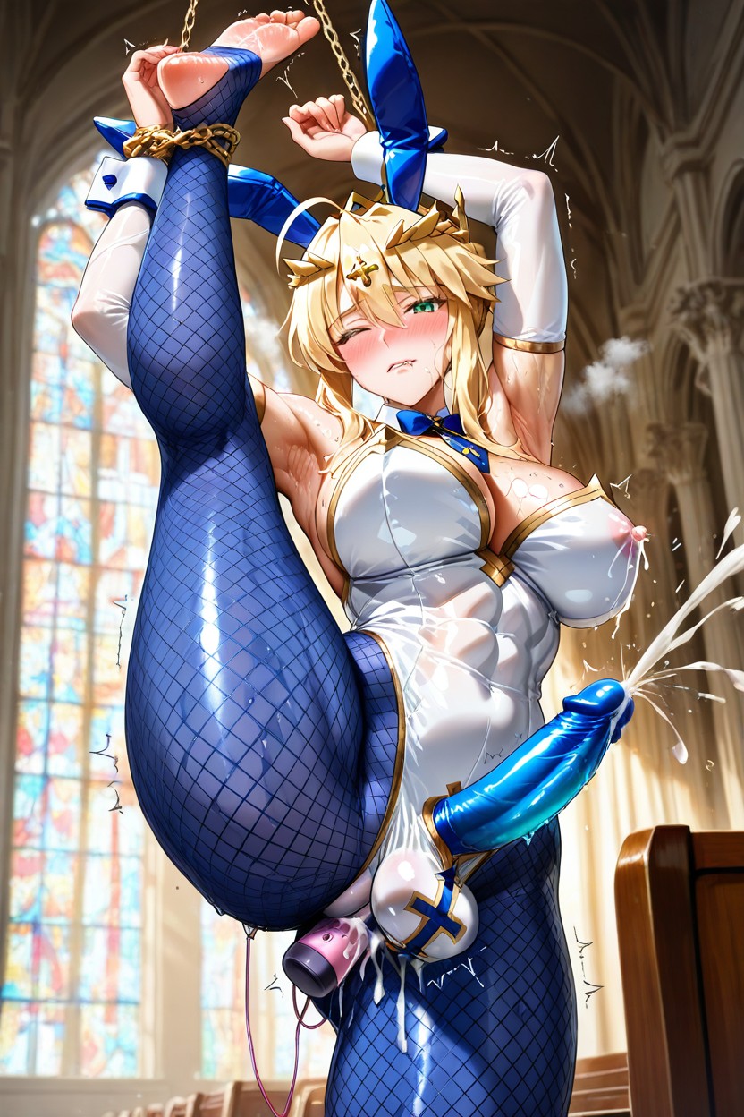 Tall, Futanari, Biting Lip Hentai AI Porn