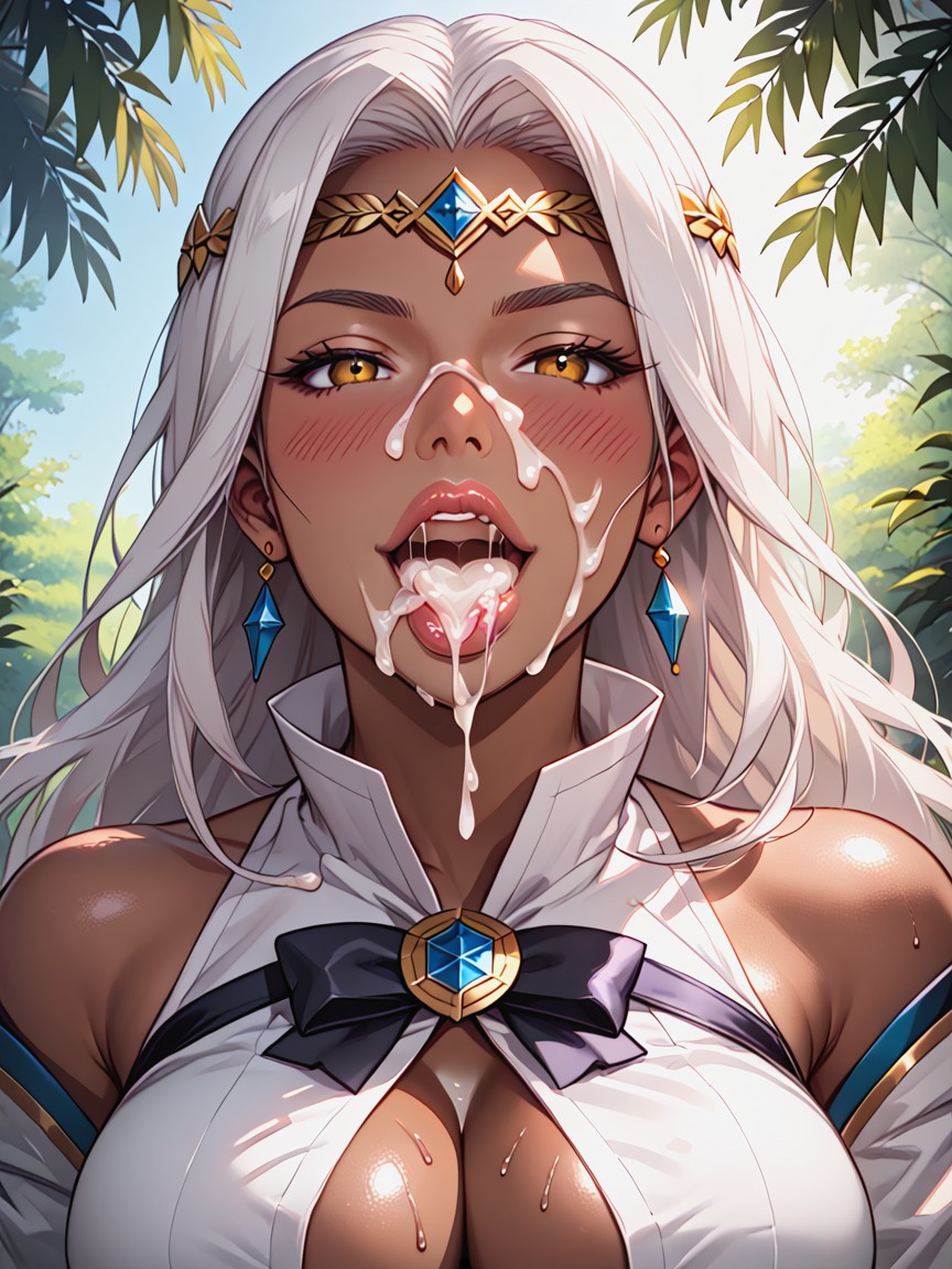 Extreme Close Up Face, 25+, Bottom Up Hentai AI Porn