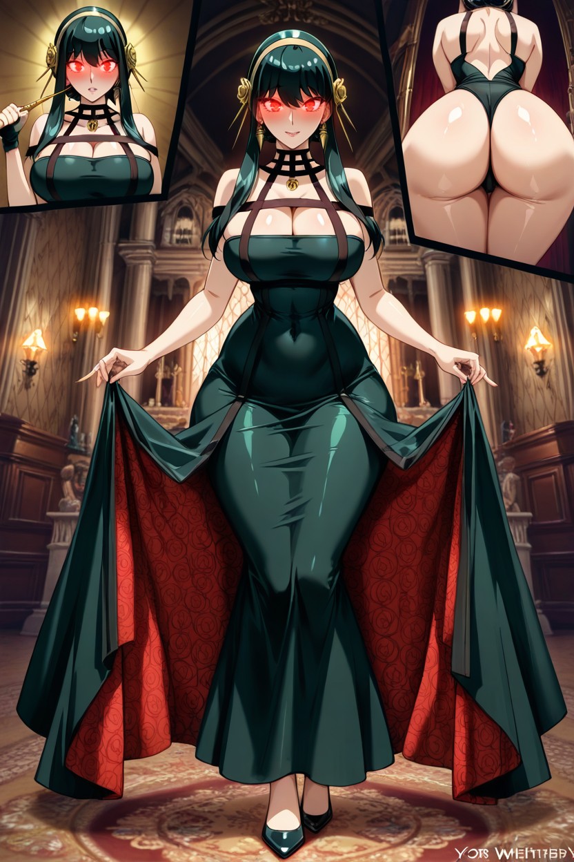 Front View, Hoop Earrings, Rear View Hentai AI Porn