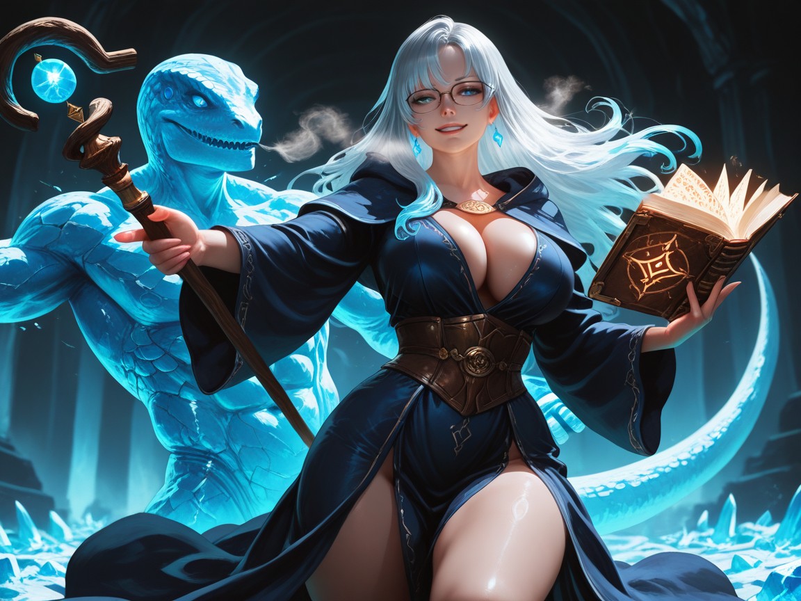 Glowing Runes, Pechos Grandes, Awesome Hentai IA