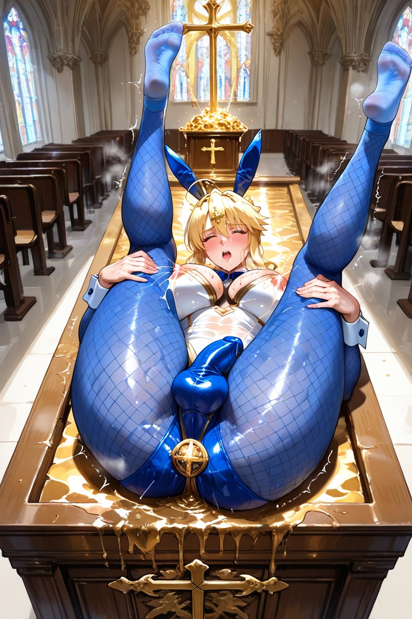 Sole Focus, Stockings, Showing Feet Hentai IA