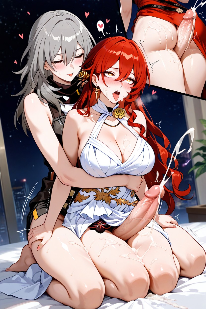 Huge Penis, Close Up, Futa On Female Hentai AI Porn