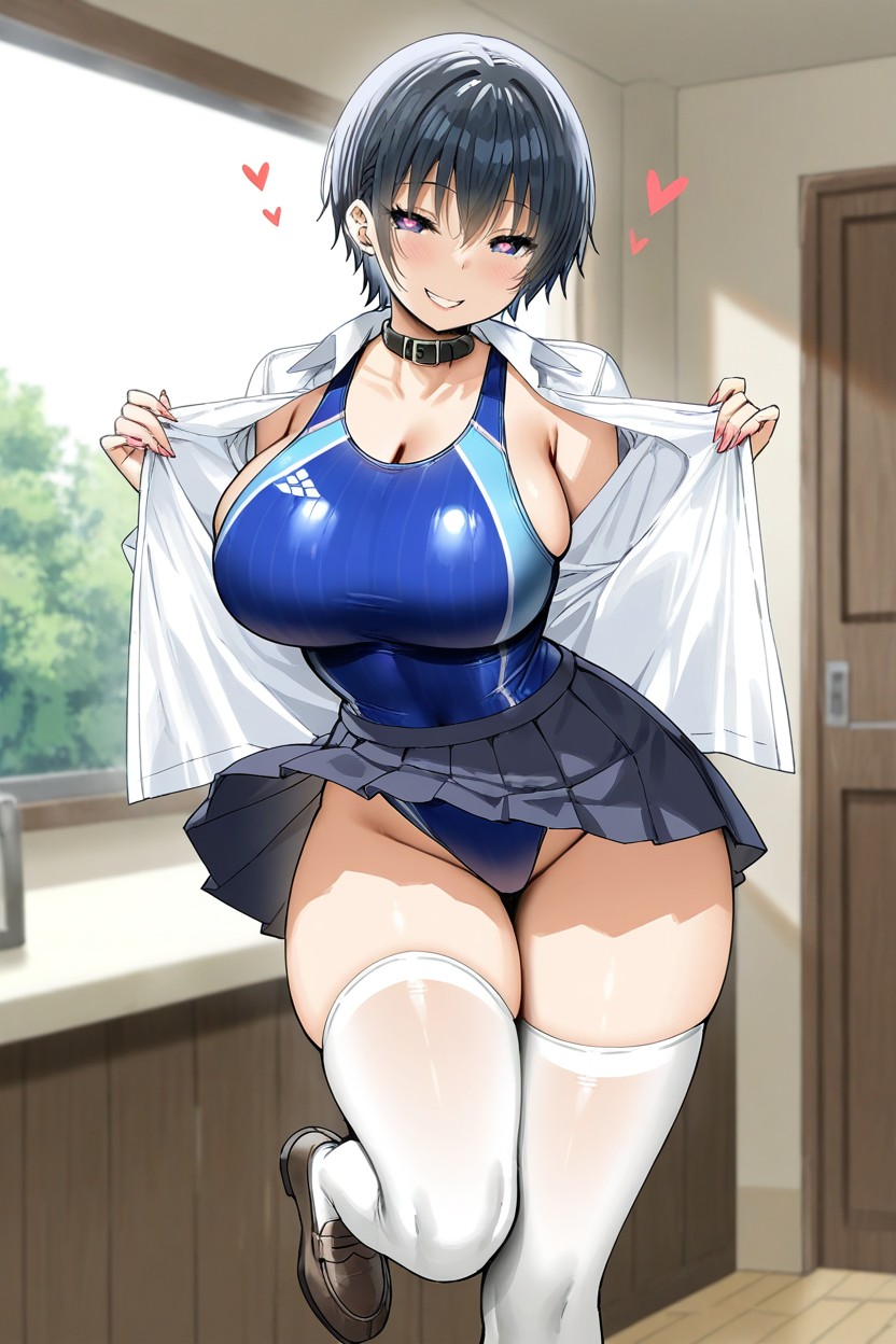 Seductive Smile, Busty, Massive Breast Hentai AI Porn