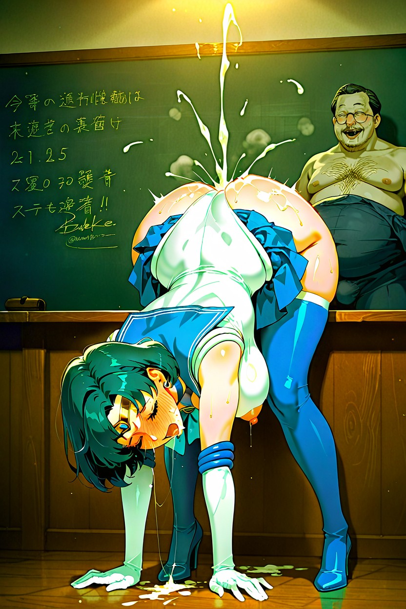 Closed Eyes, Fat Old Ugly Hairy Man, Secret Hentai AI Porn