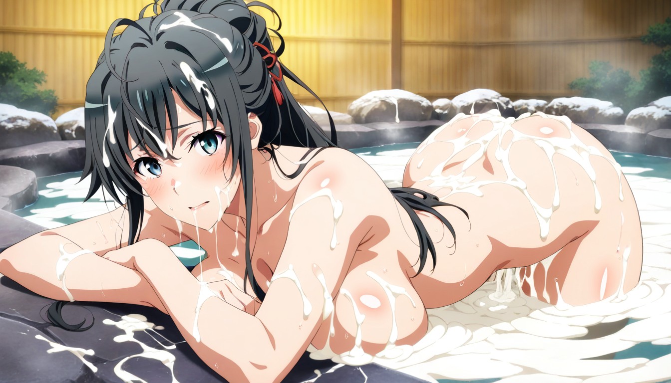 Excessive Cum Bath, Soak In Cum Onsen, Huge Amount Of Cum Hentai AI Porn