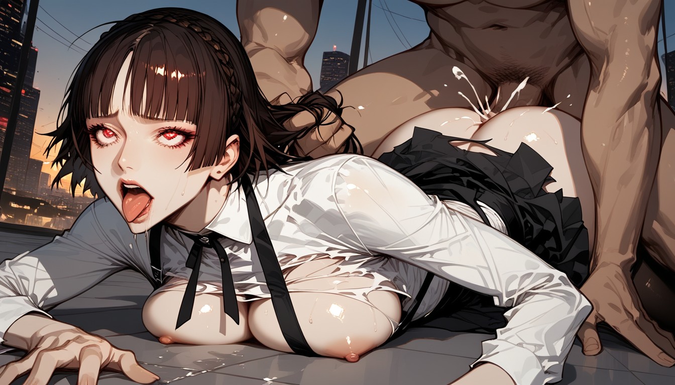 Climax, Wet Pussy, Rounded Breasts Hentai AI Porn