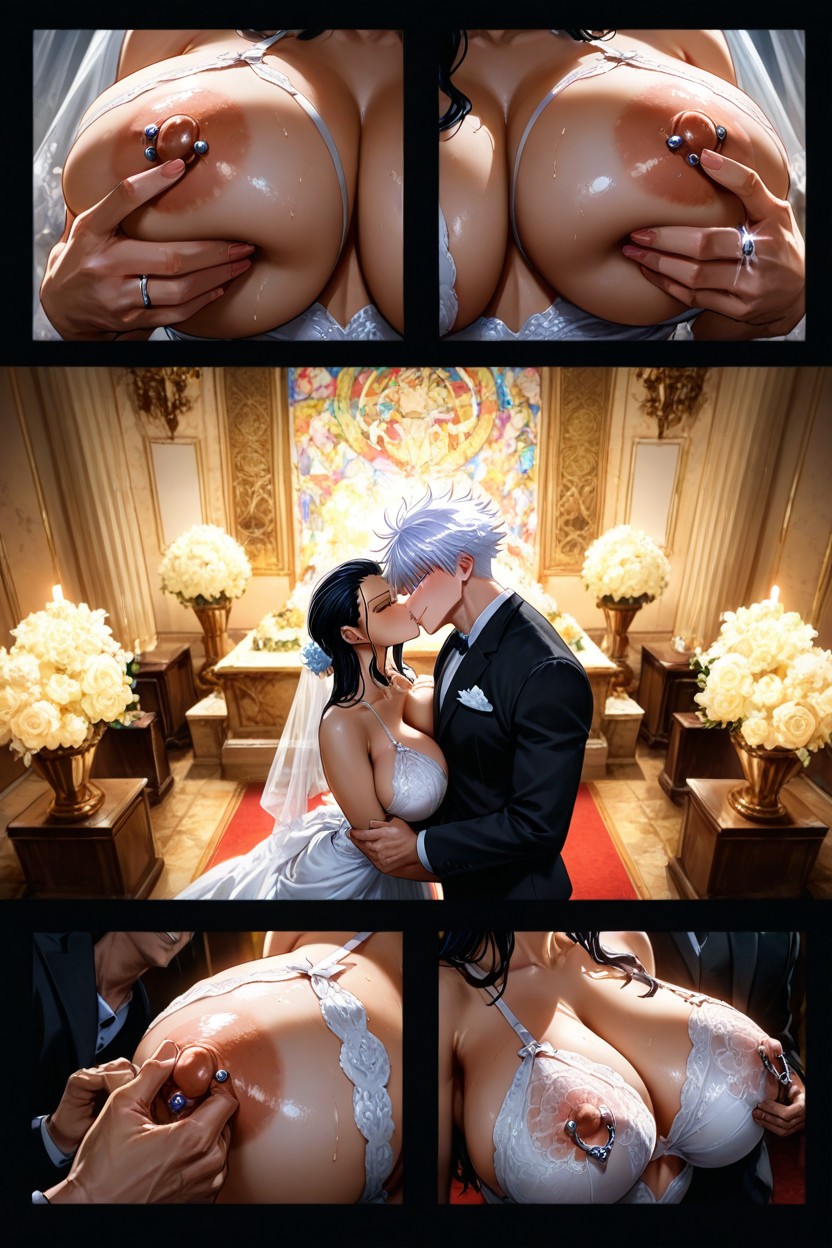 Big Nipple, Giant Saggy Breasts, Albert Piercing Hentai AI Porn