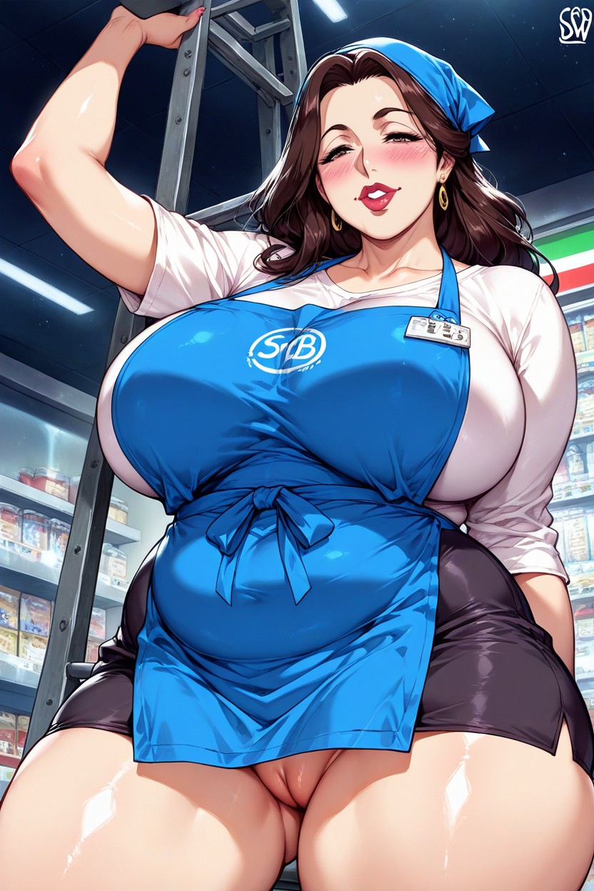 View From Below, 50+, Ssbbw Hentai AI Porn