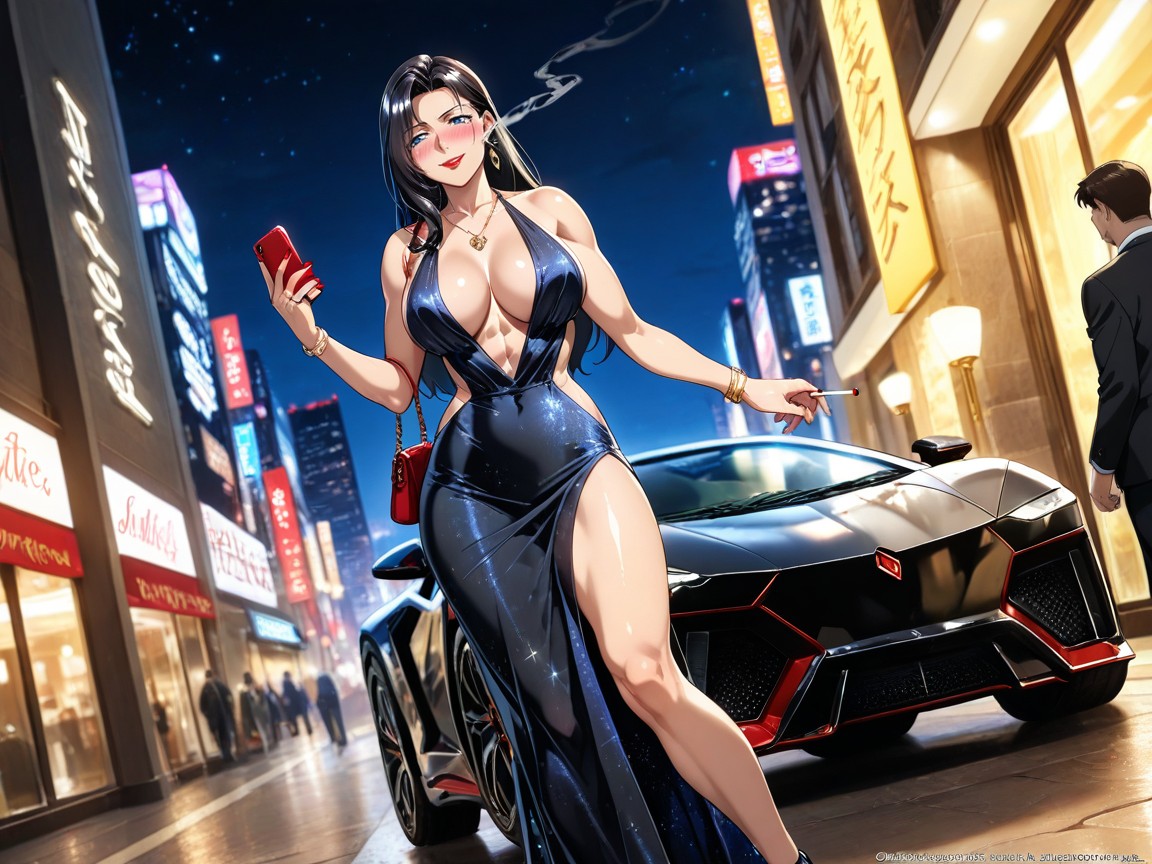 Horny, Revealing Clothes, Large Breast Hentai AI Porn