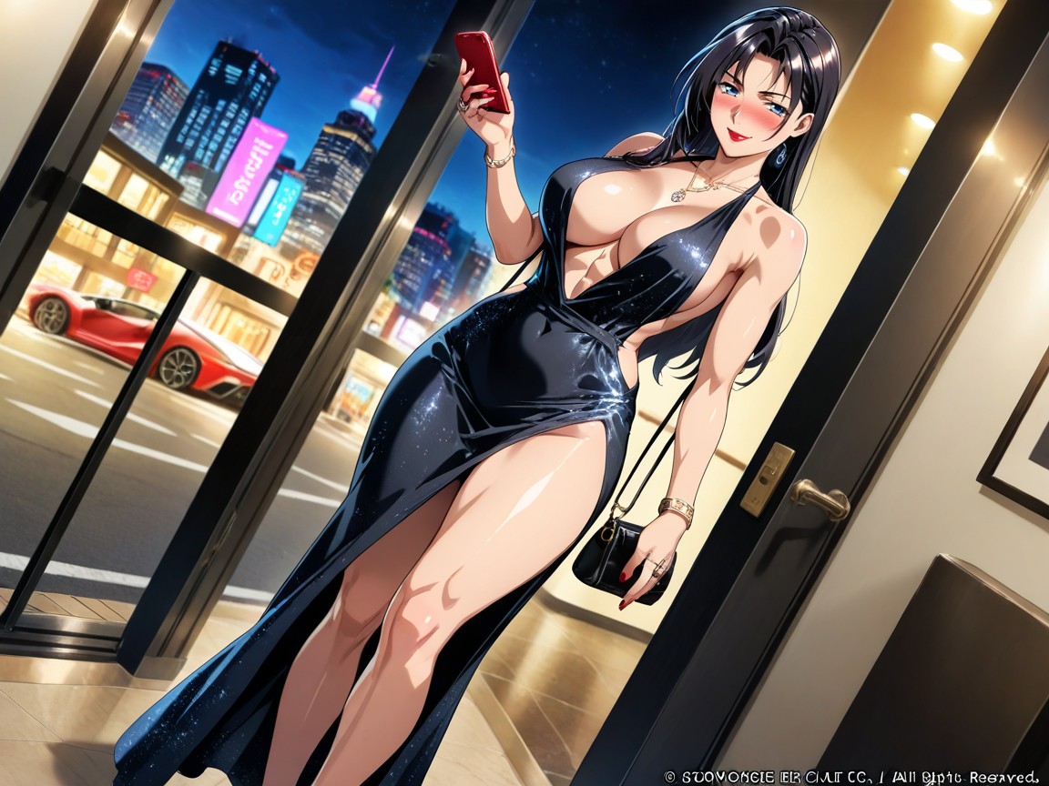 Front View, High Resolution, Halterneck Hentai AI Porn