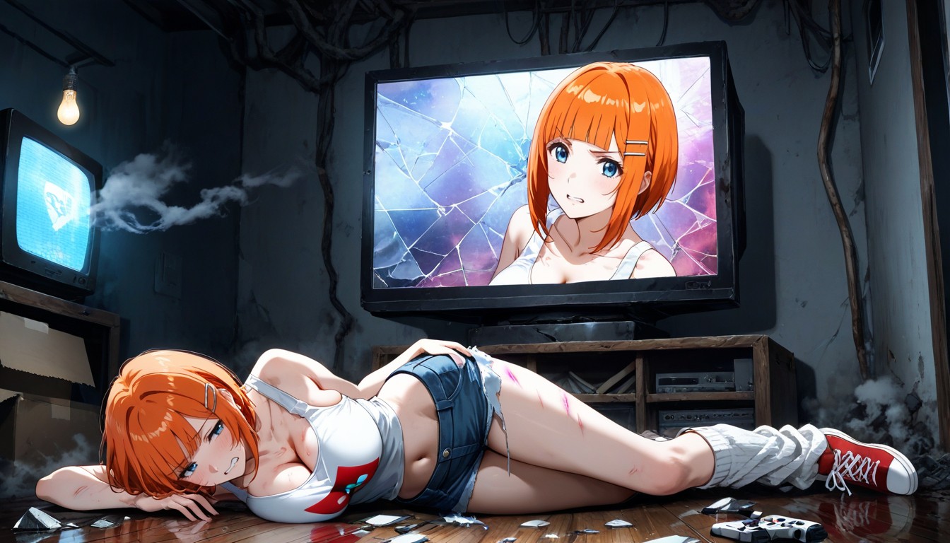 Skinny, Short Length, Gritting Teeth Hentai AI Porn