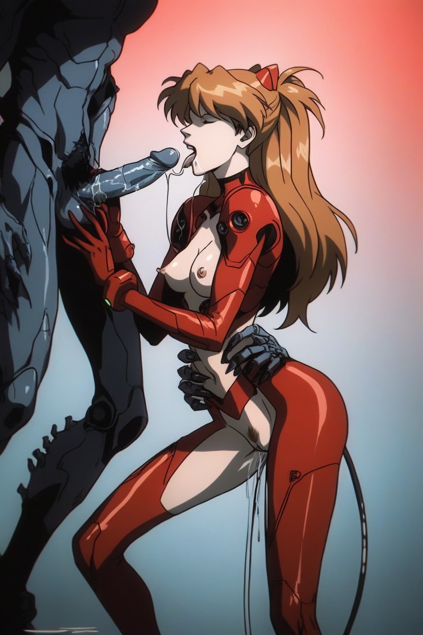 Small Ass, Side View, Auburn Pubes Hentai AI Porn