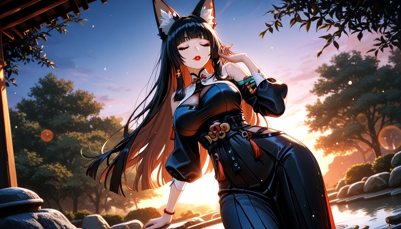 Cinematic Composition, Vivid Colors, Closed Eyes Hentai AI Porn