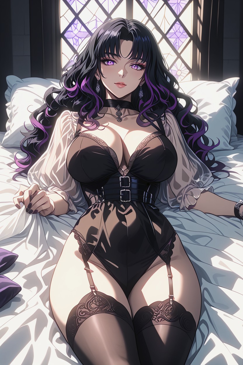 Hand Reaching Out Towards Viewer, Girl, Black High Heels Hentai AI Porn