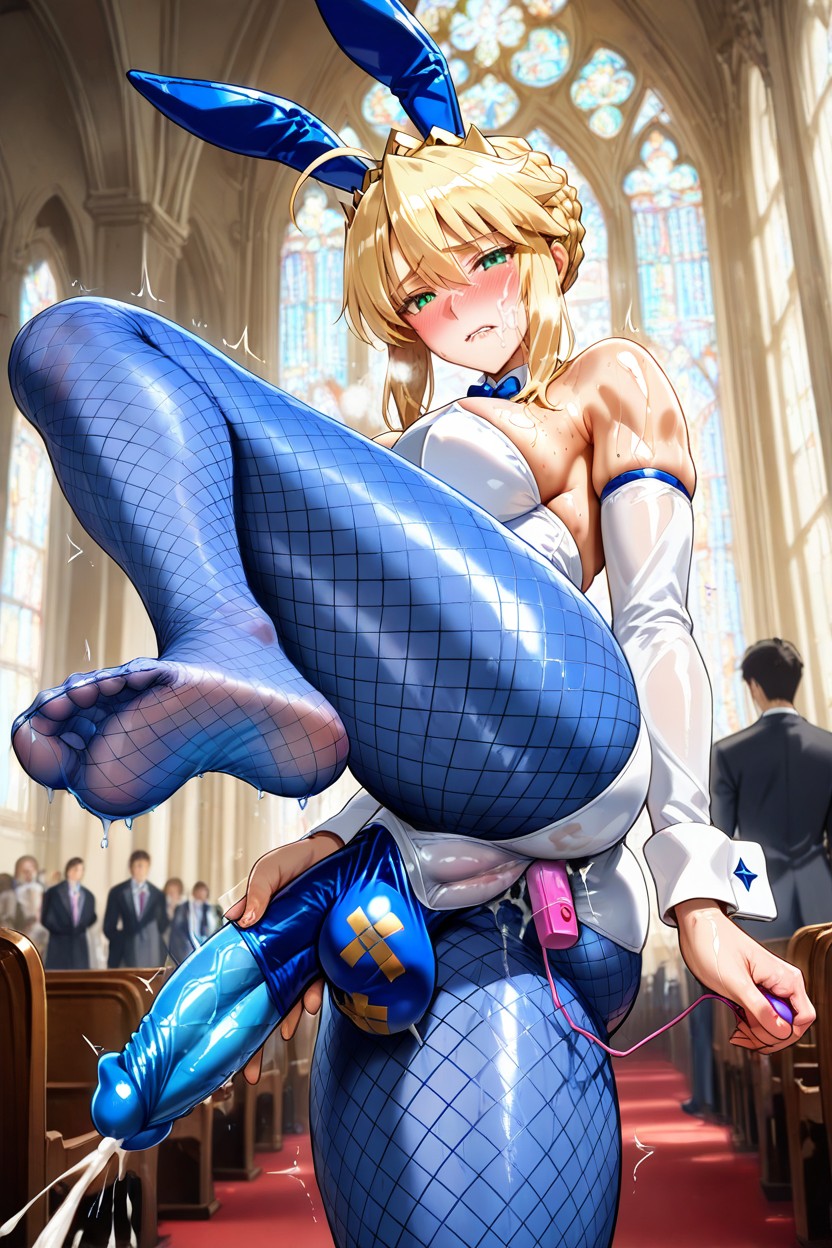 Embarrassed , Lactating, In Church Hentai AI Porn