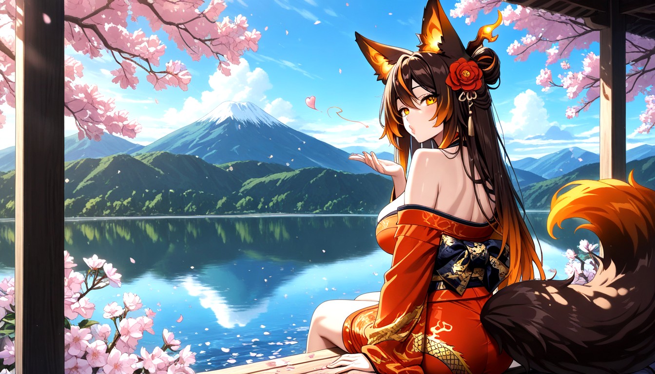 Depth Of Field, Water, From Behind Hentai IA
