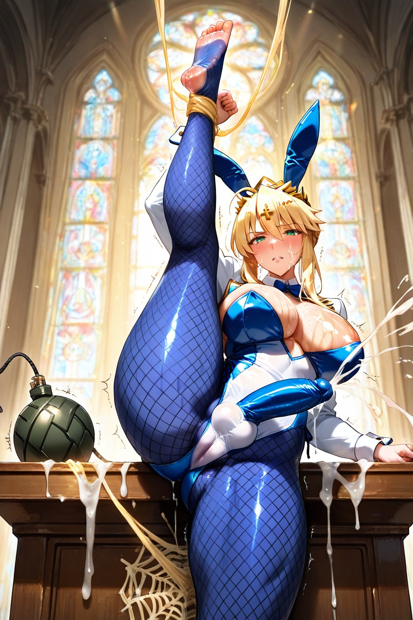 In Church, Wet, Stockings Hentai AI Porn