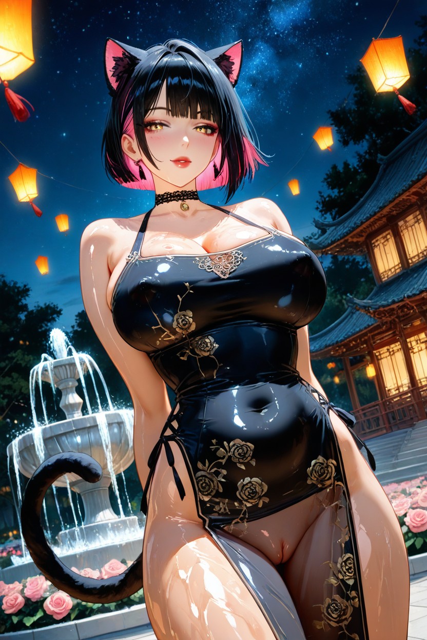 Nude, Shining Lights, Black Tail Hentai AI Porn