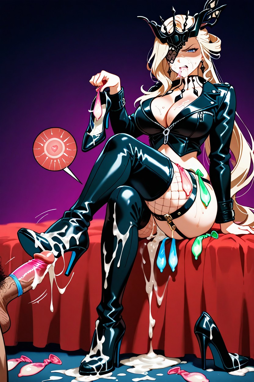 Semen Soaked High Heels, Semen Soaked High Heels, Excessive Cum Hentai IA