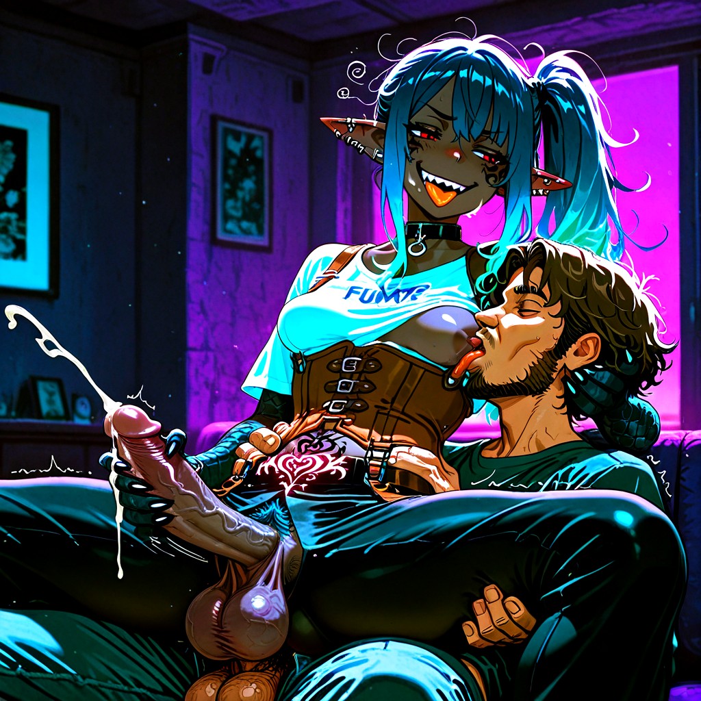 Muzzled, Many Piercings, Bored Hentai AI Porn