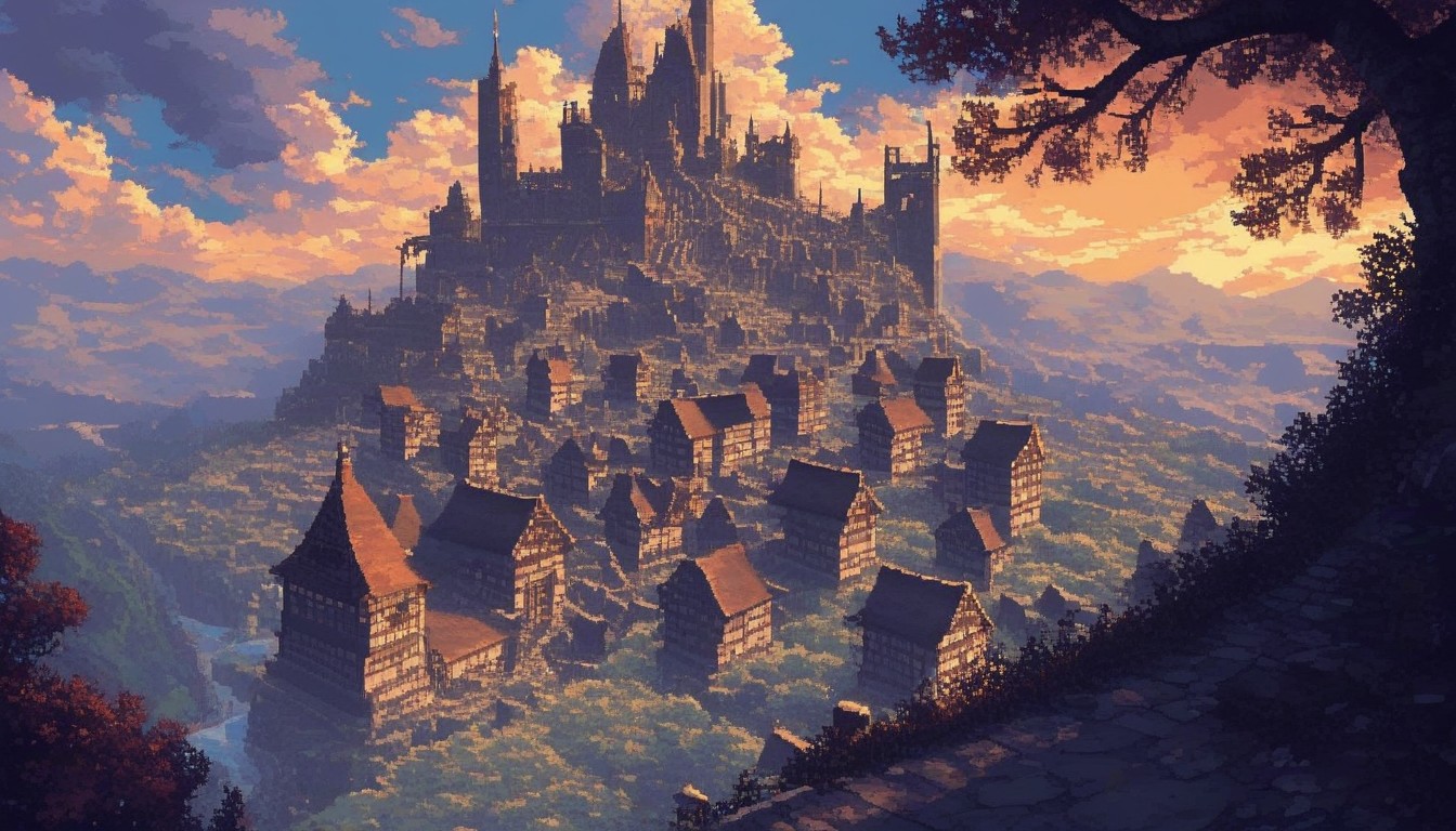 Horsetail, Floating Castle, Girl Hentai AI Porn