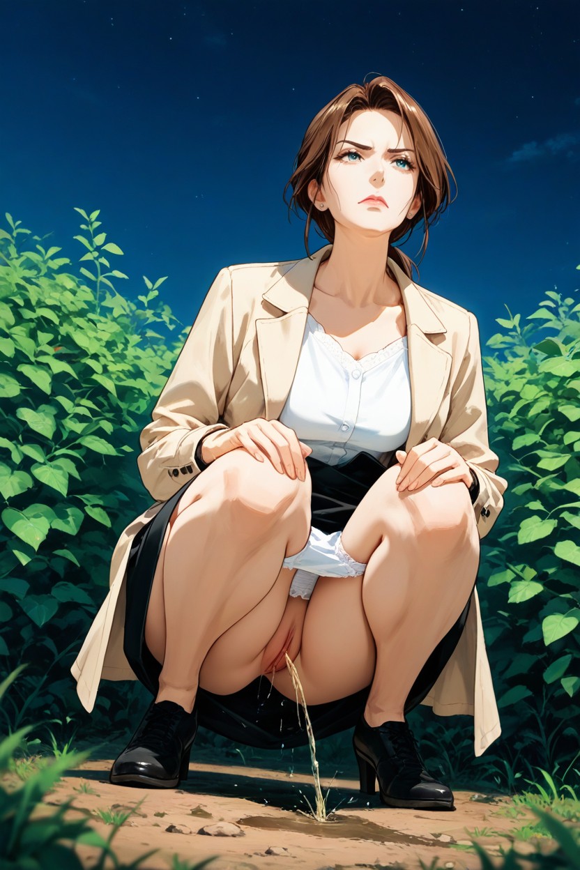 In The Tall Bushes, Cute, Vagina Hentai AI Porn