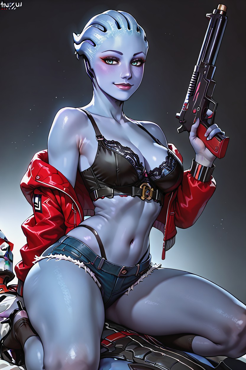 Smirk, Sexy Calf Muscle, Pin Up Pose Hentai AI Porn