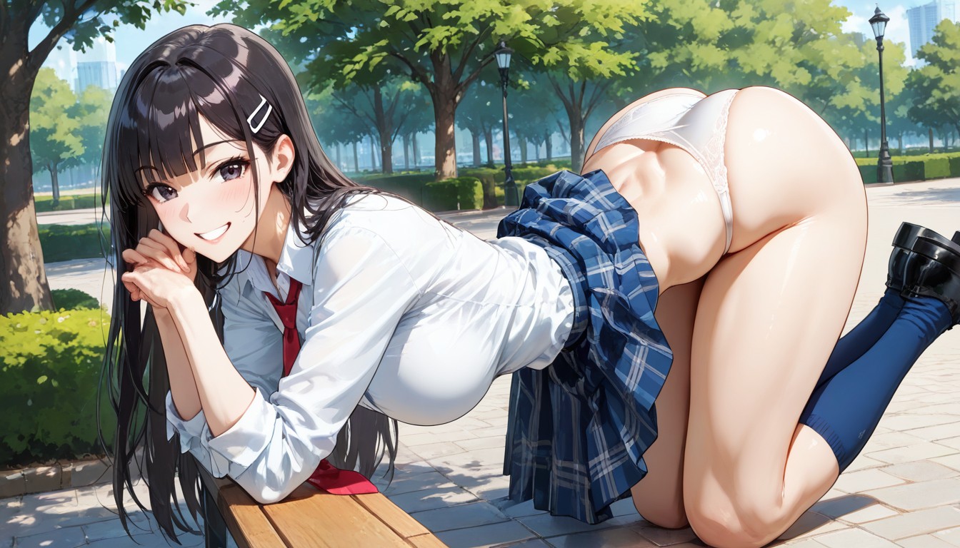 Park, Cute, Panty Festoons Hentai AI Porn