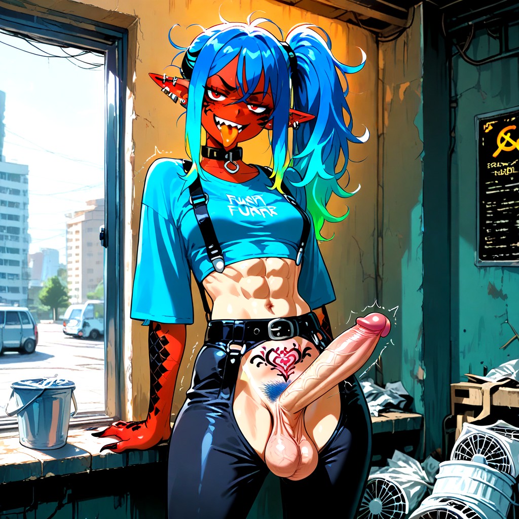 Grabbing, Small, Womb Tattoo Hentai AI Porn