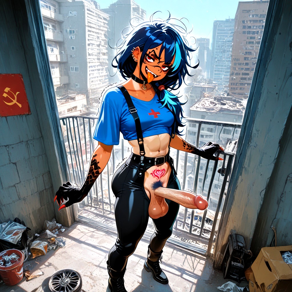 Annoyed, Belts, Thousand Yard Stare Hentai AI Porn