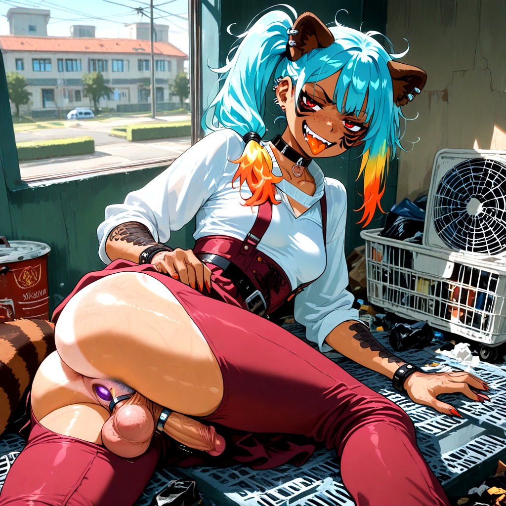 Garbage, Smug Expression, Thousand Yard Stare Hentai AI Porn