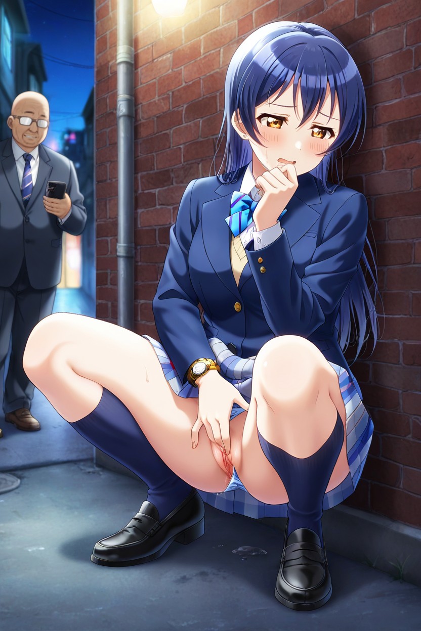 Exposed Pussy, Anime Style, Suprised Hentai AI Porn