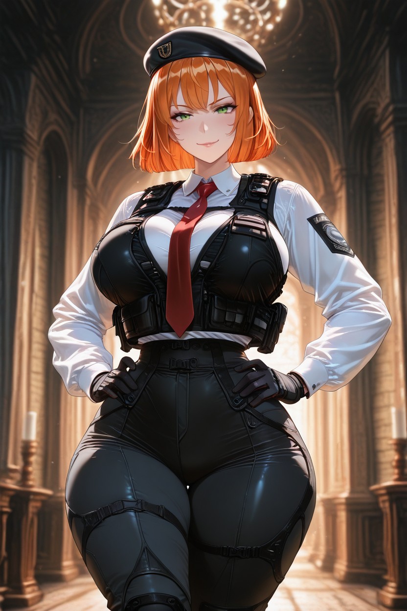 Lunging At Viewer, Rating_explicit, Hands On Waist Hentai AI Porn