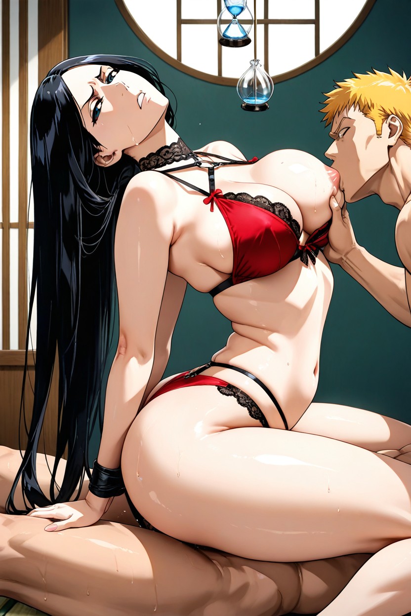 Smooth Fair Skin, Missionary Sex, One Breast Exposed Hentai AI Porn