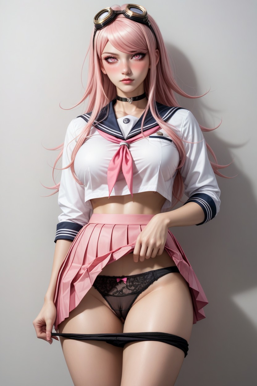 Full-face Blush, Embarrassed , Long Length Hentai AI Porn